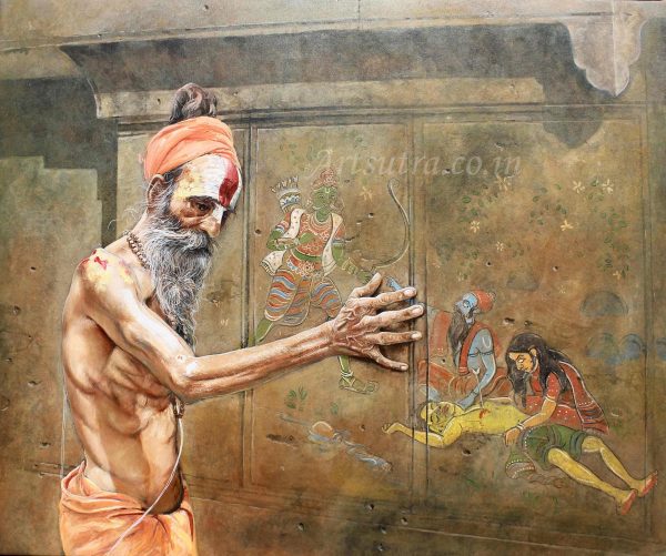 Painting-death-sadhu