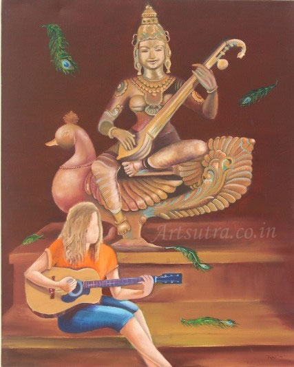 Sarswati-Painting