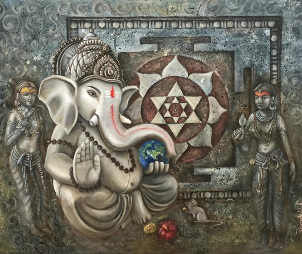 vidhnharta oil on canvas 36by42 inches 40000